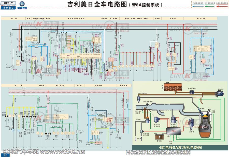 吉利美日 3 全车电路图